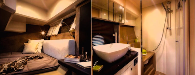 Sessa Marine C36 Magna Aqua: Toalete com ducha